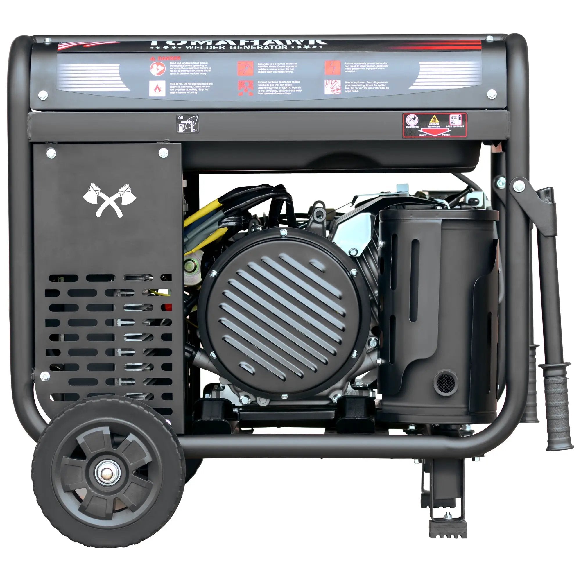 210 Amp Engine Driven Welder Generator 2000 Watt 15 HP Gas Powered by Tomahawk Power