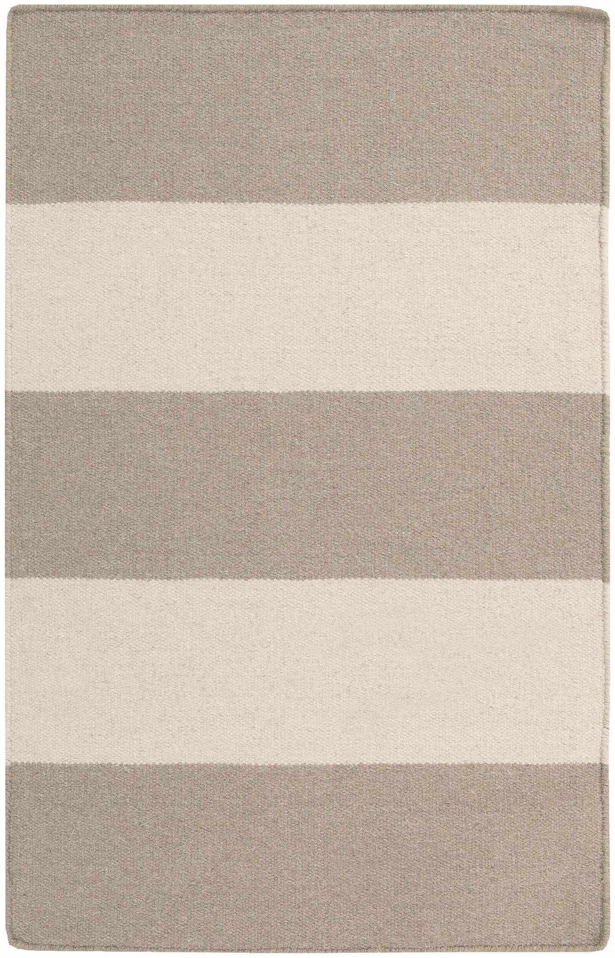 Ingersoll Beige&Gray Striped Wool Area Rug - Clearance, photo 5 of 6