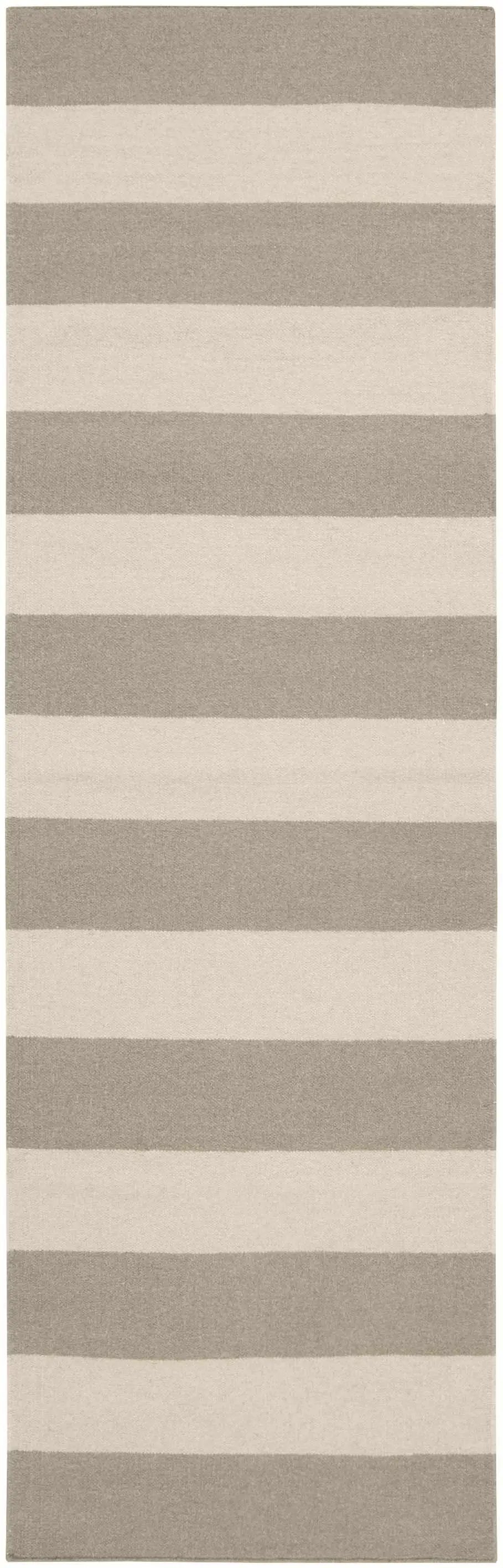 Ingersoll Beige&Gray Striped Wool Area Rug - Clearance, photo 6 of 6