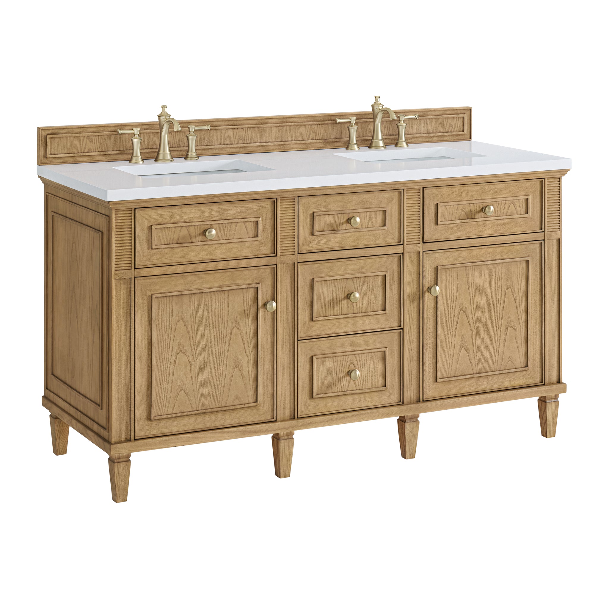 James Martin Lorelai 60" Double Bathroom Vanity, Light Natural Oak, view 23