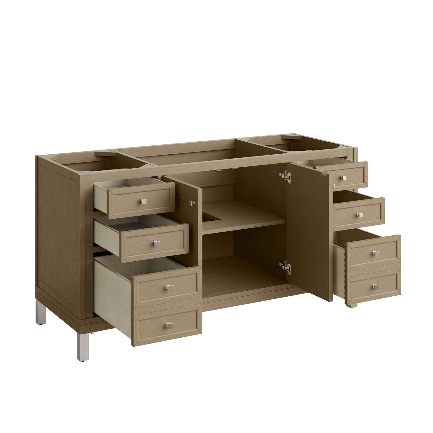 James Martin Chicago 60" Single Bathroom Vanity, Walnut Whisper, view 17