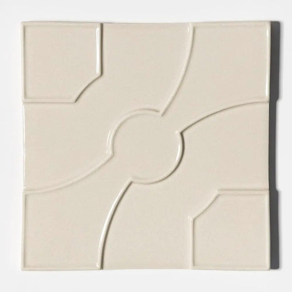 White Glossy Ceramic Accent Tiles 8x8