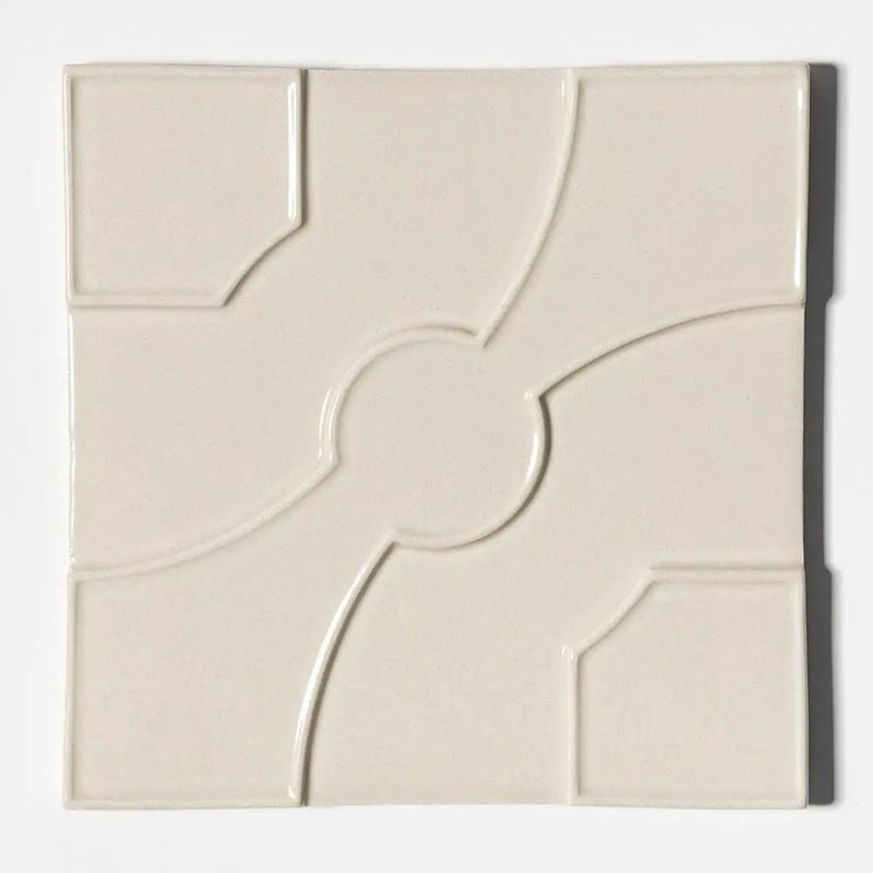 White Glossy Ceramic Accent Tiles 8x8