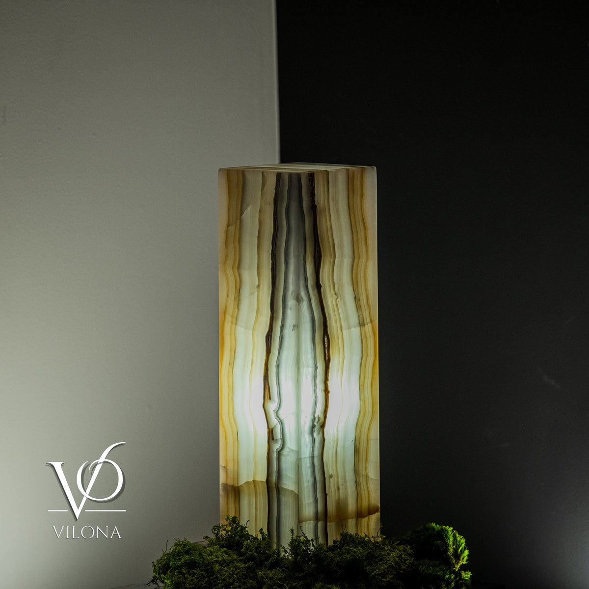 White Ice Onyx Lamp (Exotic Druzy Table Lamp #10), photo 4 of 5