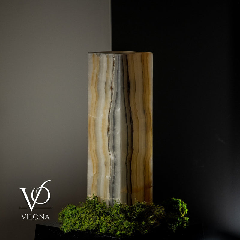 White Ice Onyx Lamp (Exotic Druzy Table Lamp #10), photo 2 of 5