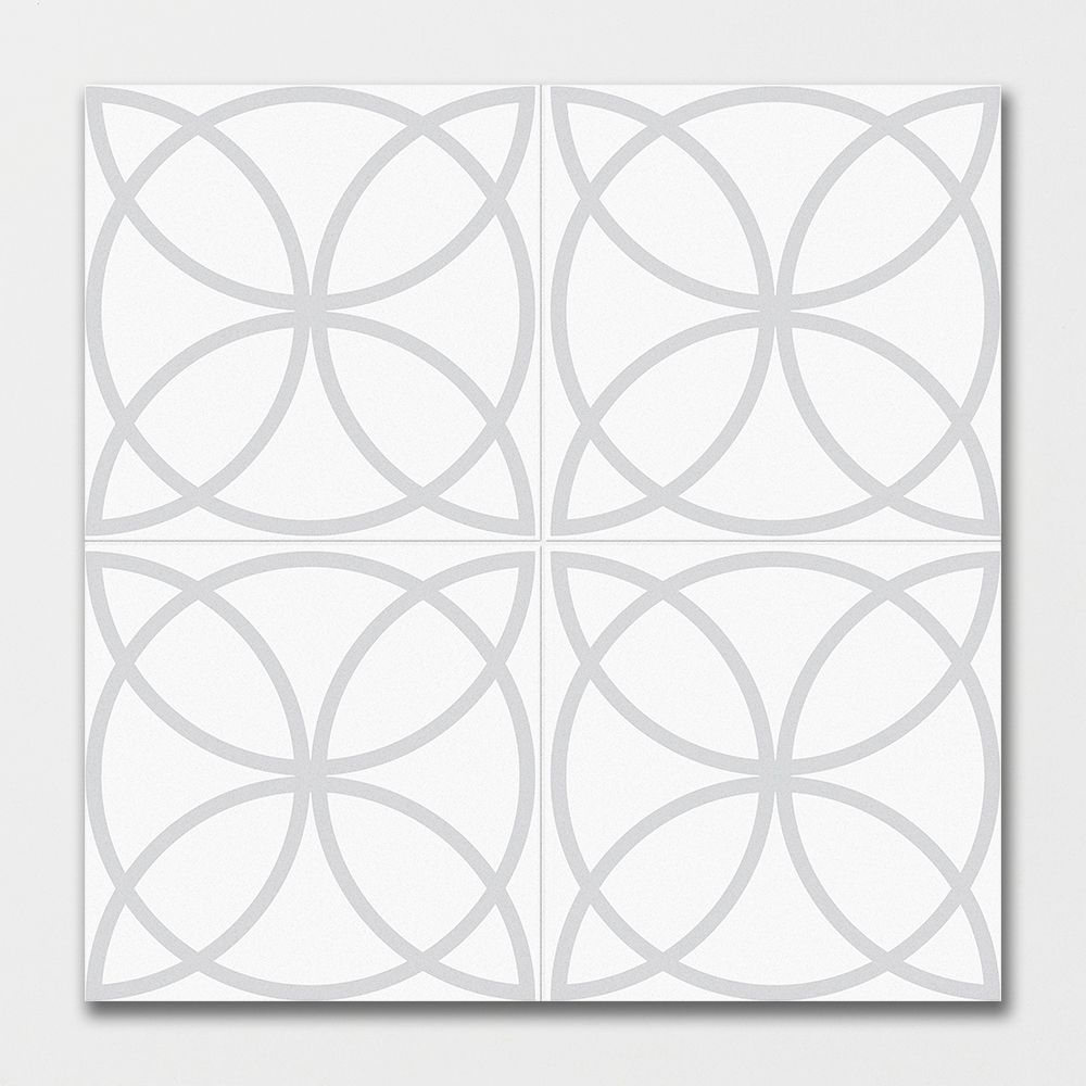 White Matte Colore Look Porcelain Tiles 8x8 Porcelain Matte 8x8 Tiles — 1
