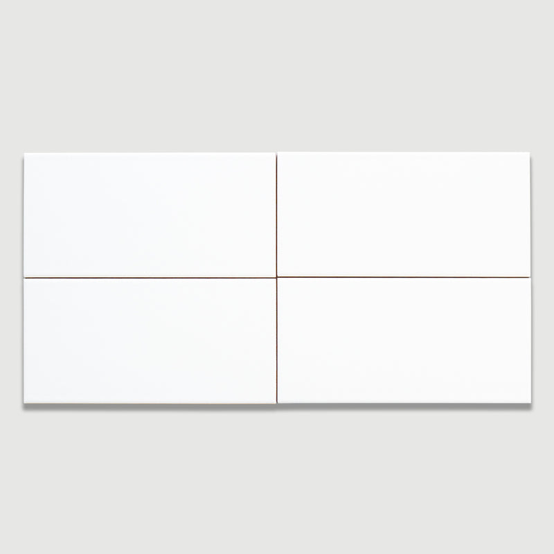 White Matte Ceramic Tiles 4x8 Ceramic Matte 4x8 Tiles — 3