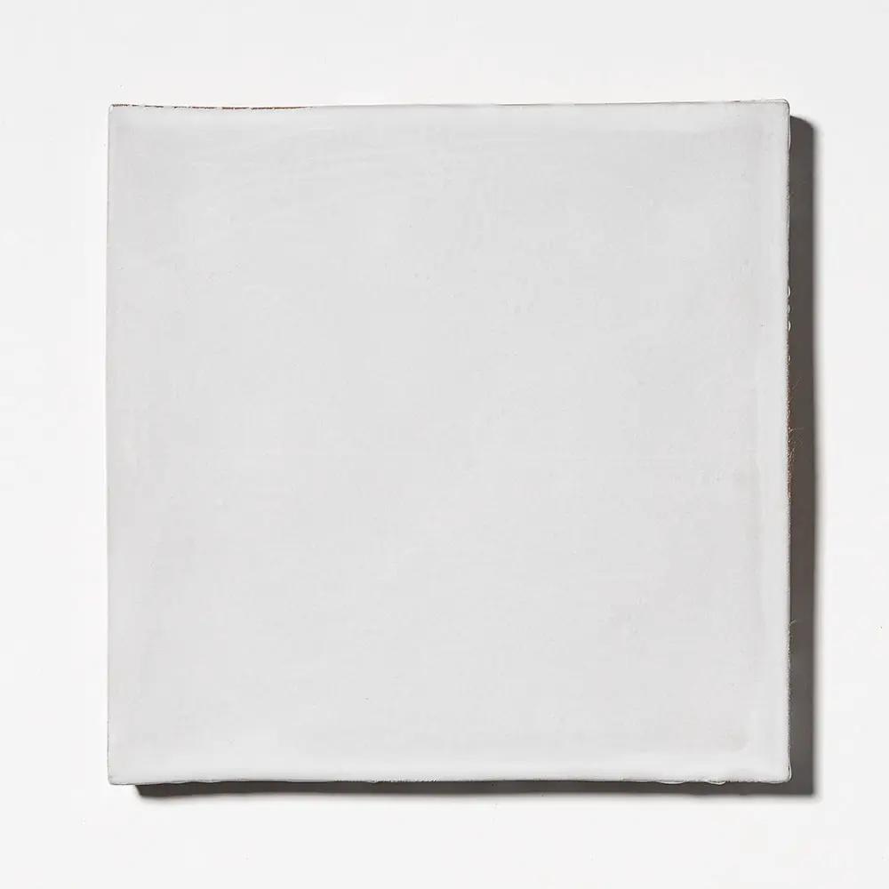 White Matte Glazed Terracotta Tiles 6x6