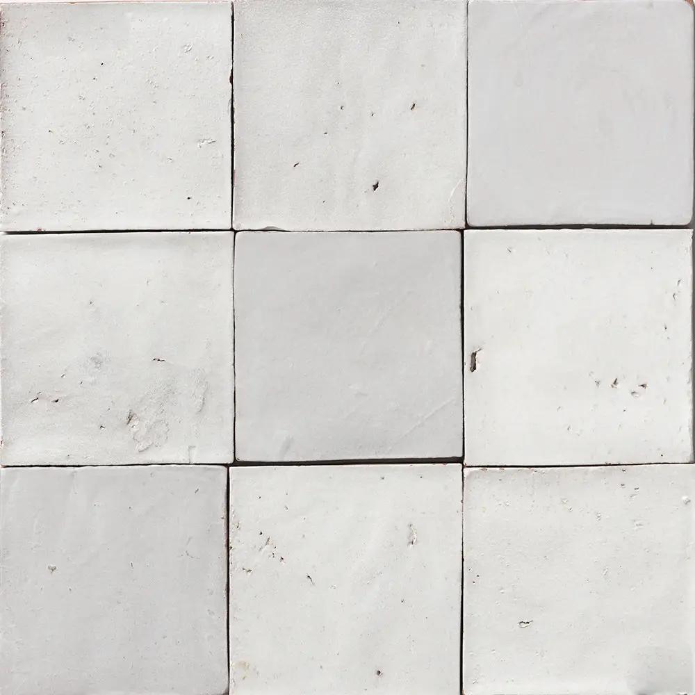 White Matte Zellige Tiles 4x4
