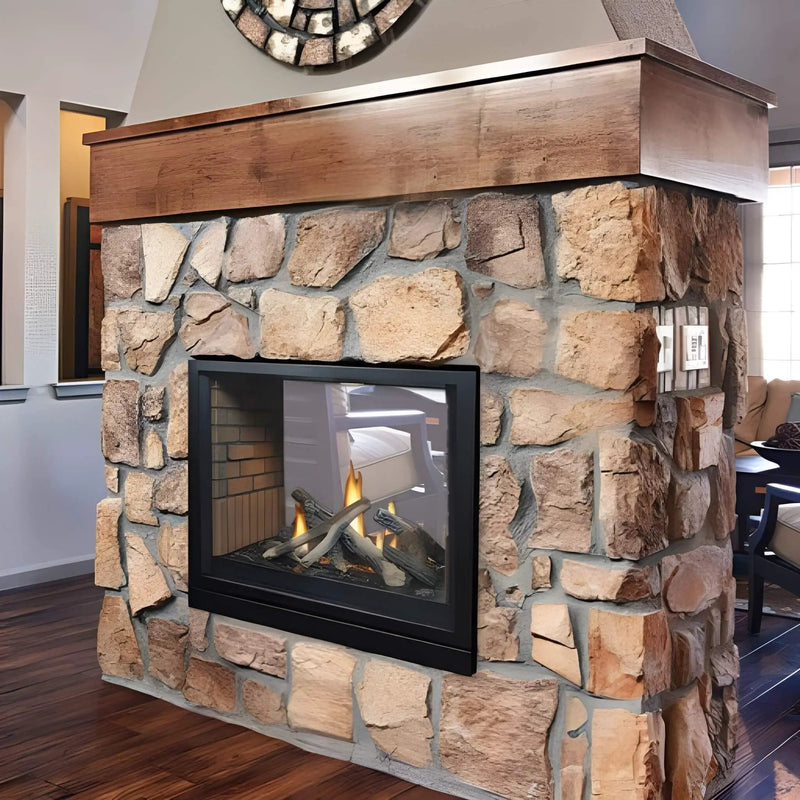 White Mountain Hearth (Empire) Tahoe 36-Inch Clean Face Direct Vent See Through Propane Fireplace [DVCP36SP30P] (SAK46091) by SAKSBY WHOLESALE