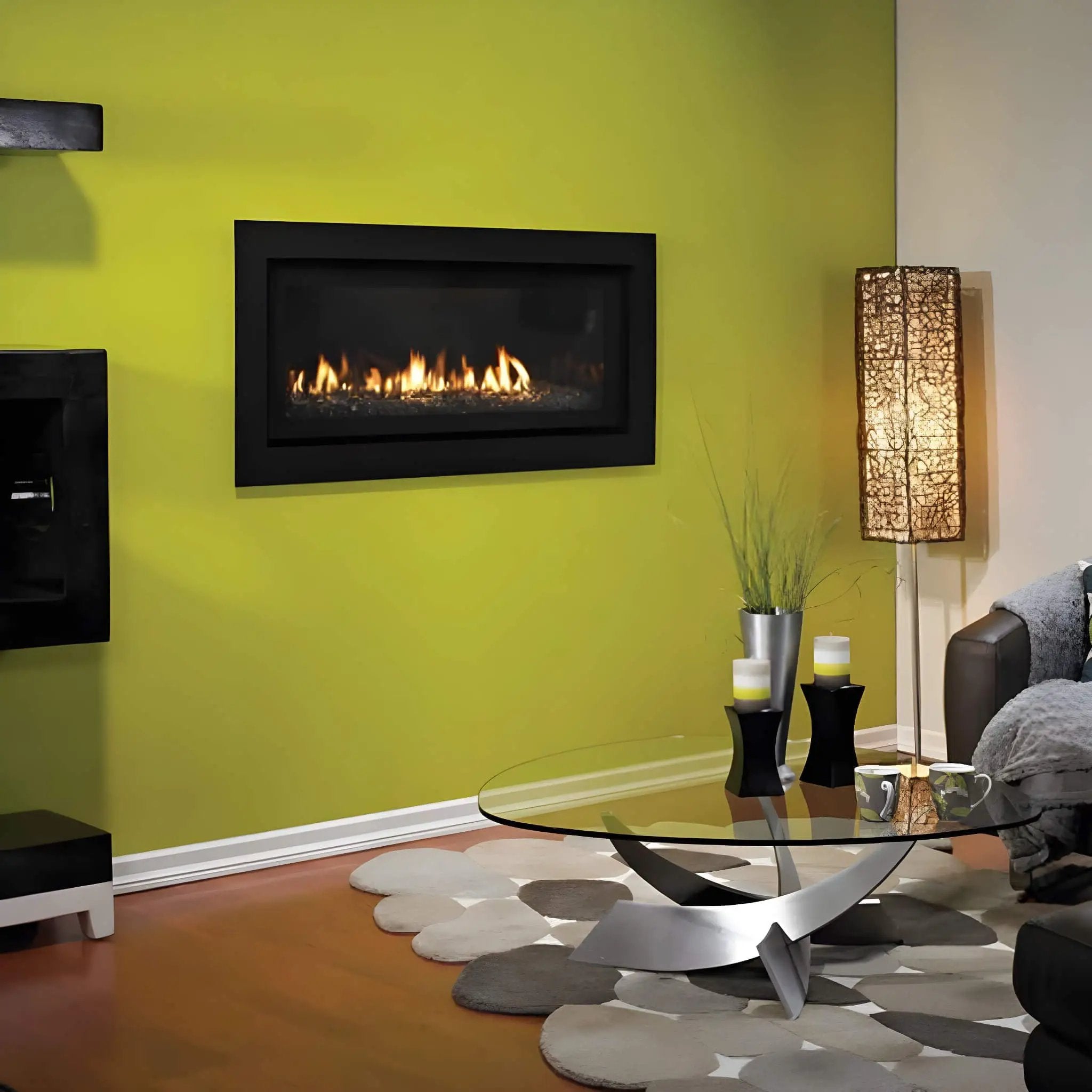 White Mountain Hearth (Empire) Boulevard 41-Inch Direct Vent Contemporary Linear Natural Gas Fireplace [DVLL41FP92N] (SAK87549) by SAKSBY WHOLESALE
