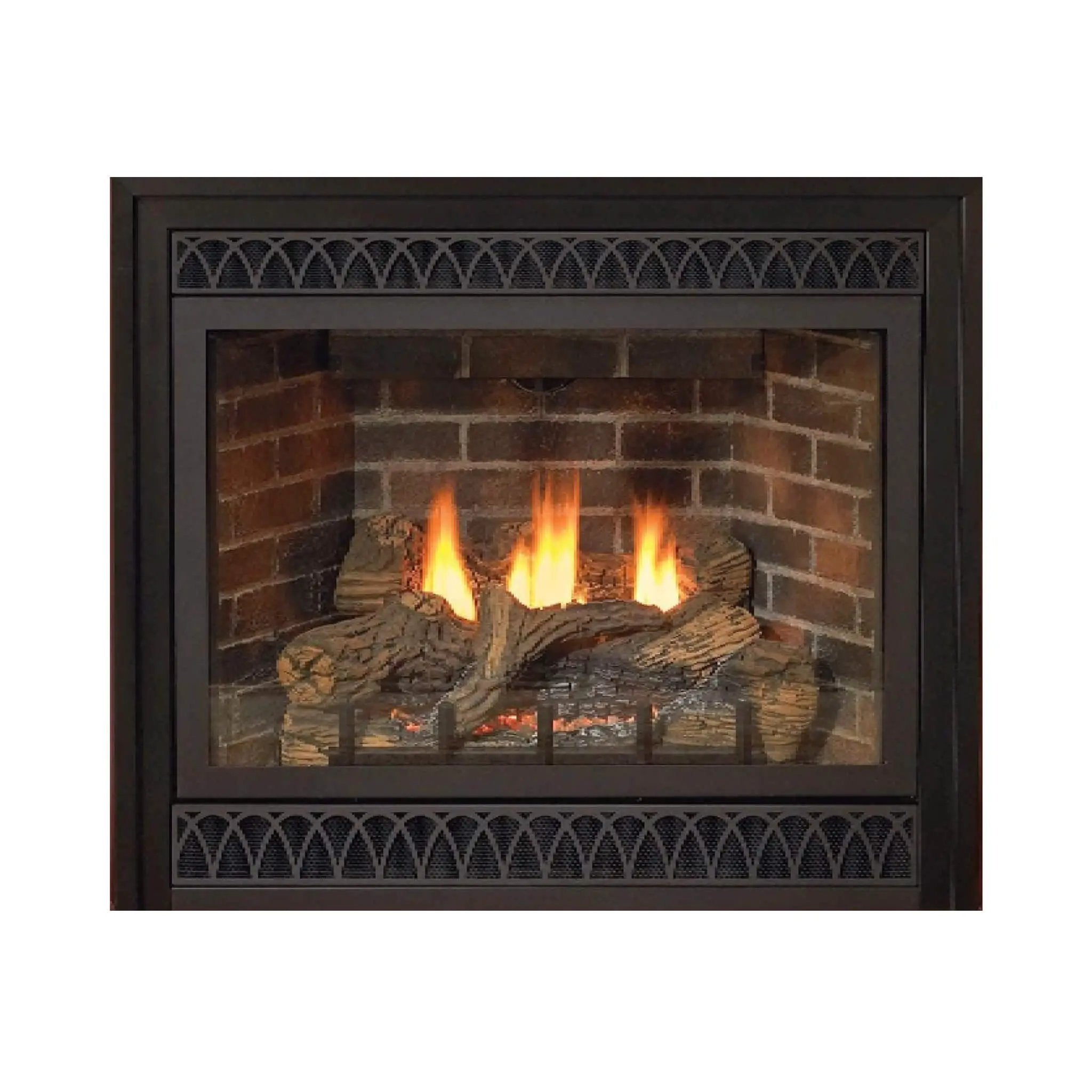 White Mountain Hearth Tahoe Propane Gas Direct Vent Deluxe Fireplace With Switch And Blower [DVD36FP] (SAK98471) by SAKSBY WHOLESALE