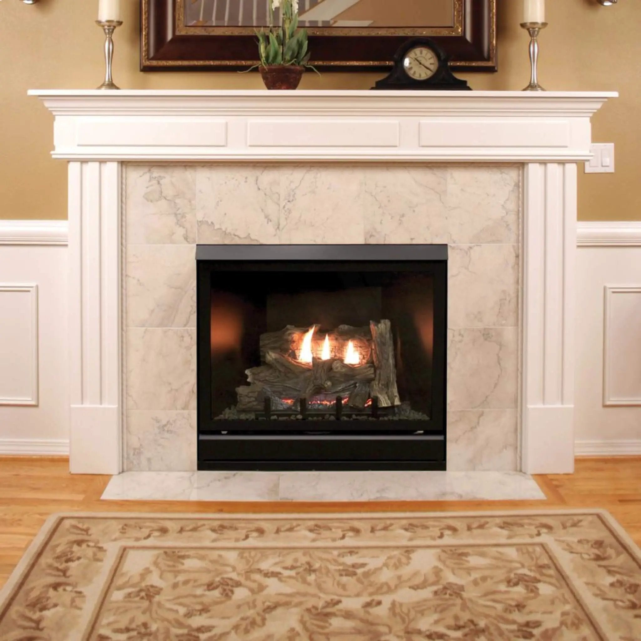 White Mountain Hearth (Empire) Tahoe Clean Face Direct Vent Deluxe Fireplace With Millivolt Control And On/Off Switch [DVCD32FP30N/P] (SAK72051) by SAKSBY WHOLESALE