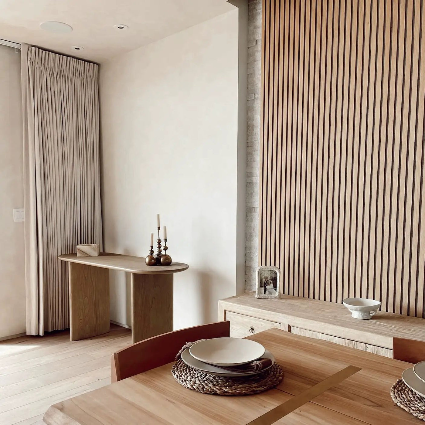 White Oak (Grey Felt) Willow Panel by andor willow