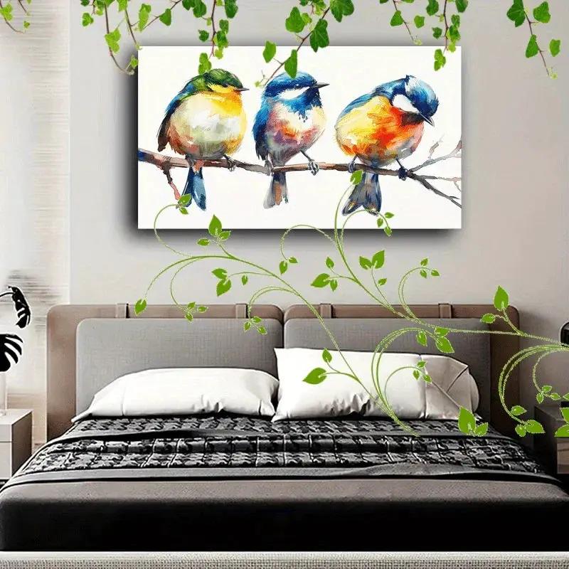 Canvas Painting - Colorful Wooden by House Of Avana