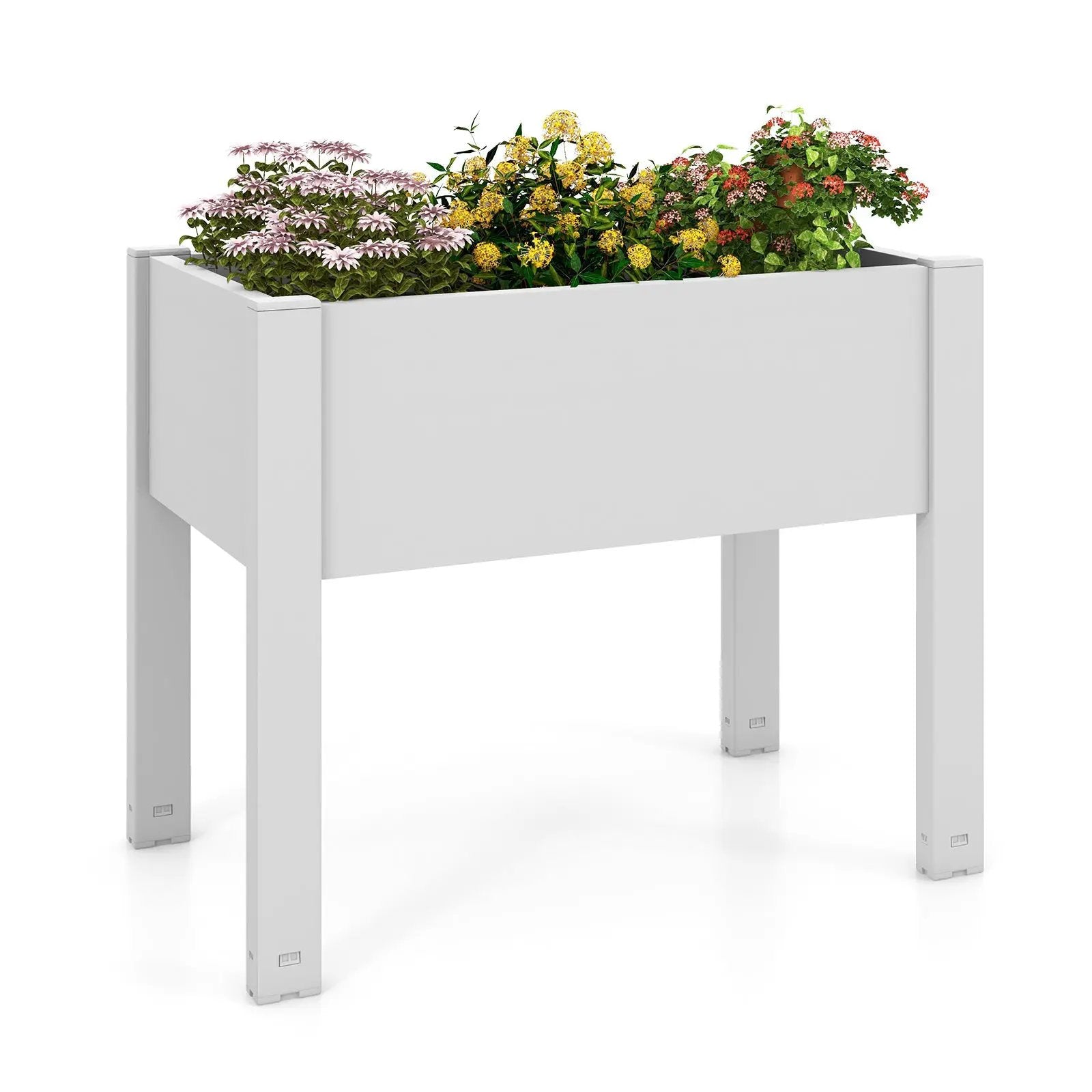 53L Raised Bed Grow Box Self-Watering Planter Box Stand with Water Level Monitor by DirectDeals