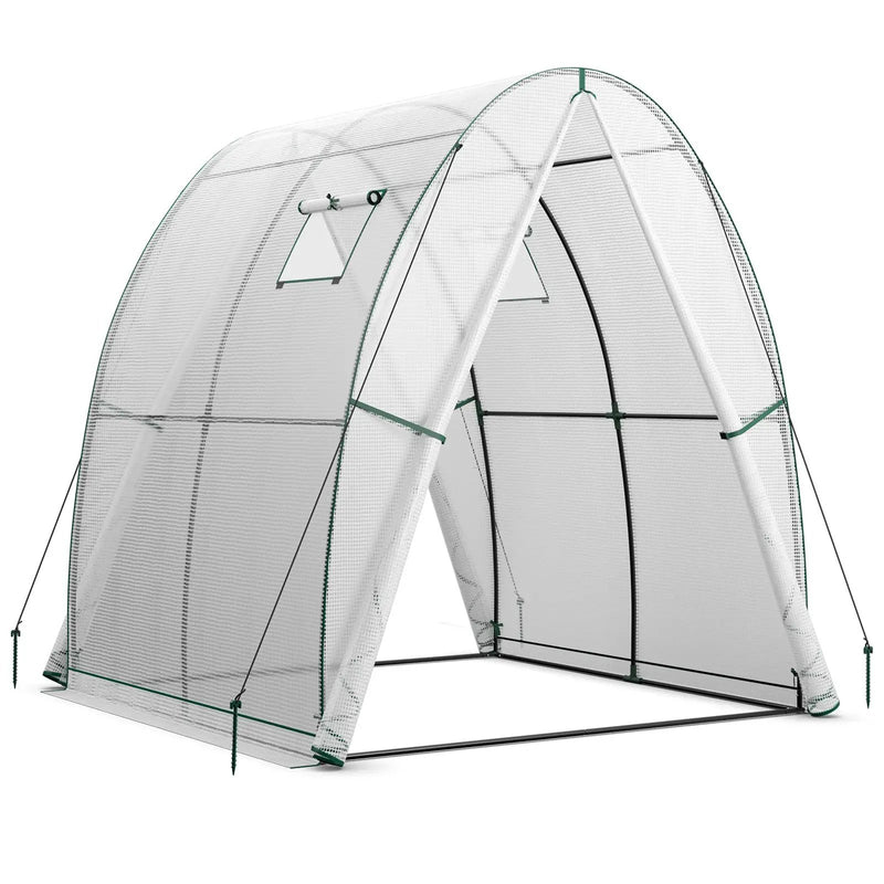 6 x 6 x 6.6 FT Outdoor Wall-in Tunnel Greenhouse by DirectDeals