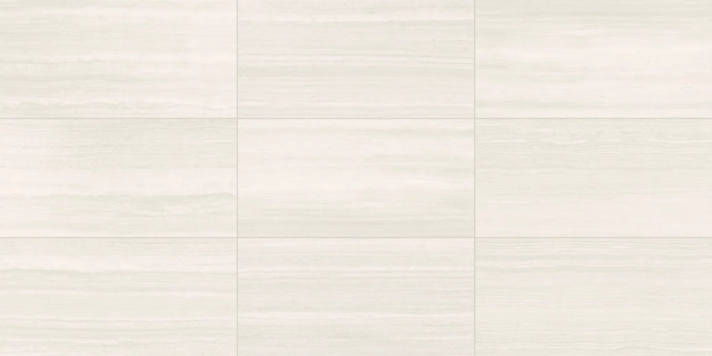 Washington White Travertine Look Porcelain Tiles 12x24 by landmarkceramics