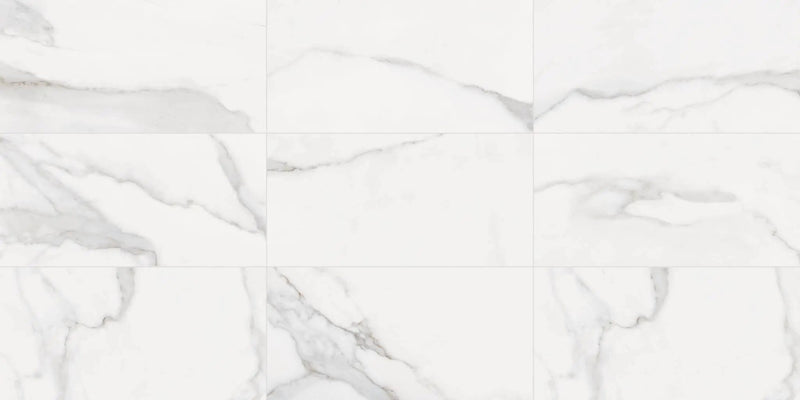 Tuscany White Mosaic A Marble Look Porcelain Mosaics 12x12 by landmarkceramics