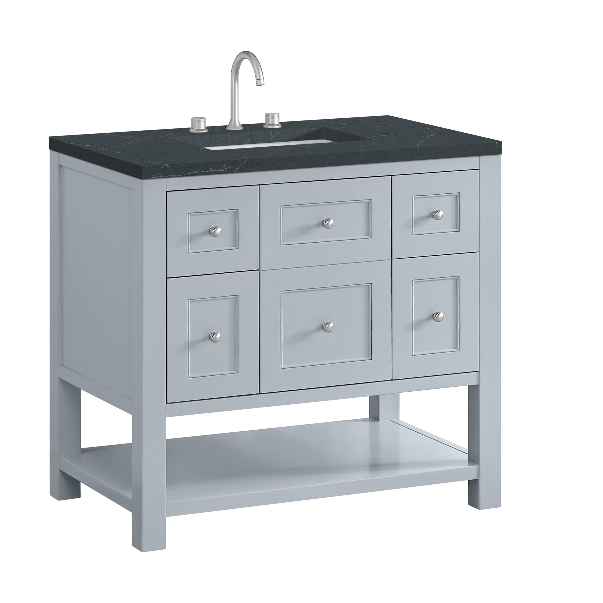 James Martin Breckenridge 36" Single Bathroom Vanity, Serenity Blue, view 39