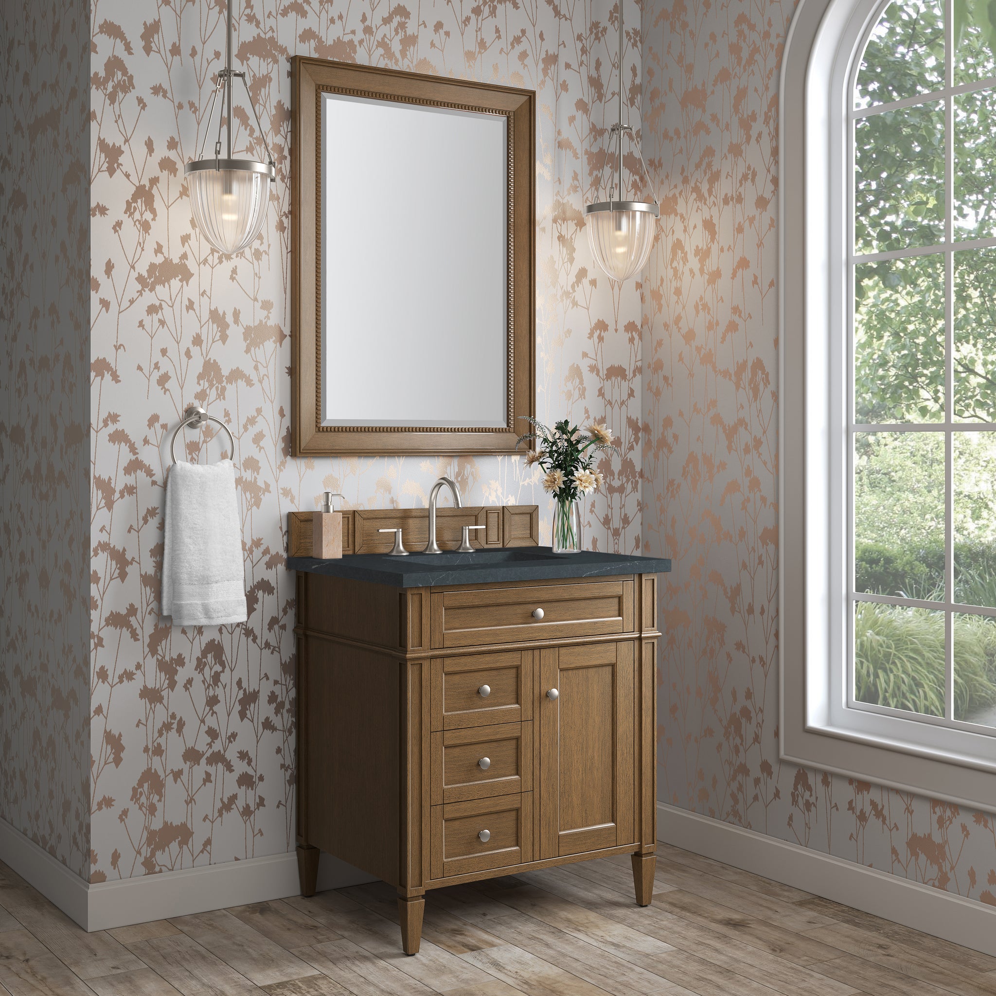 James Martin Brittany 30" Single Bathroom Vanity, Saddle Brown, view 23