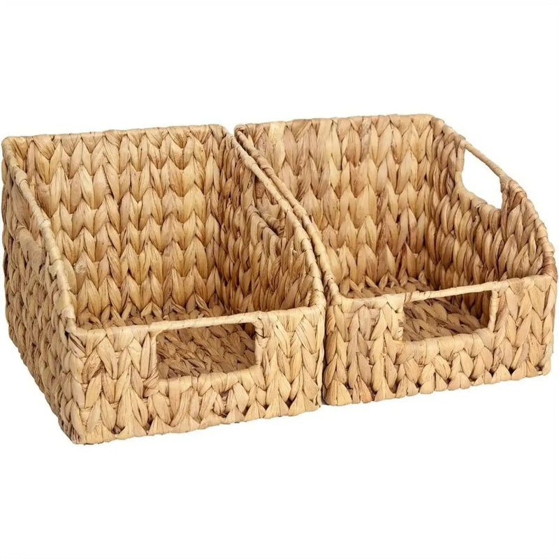 Wicker Baskets - Storage Natural 2 Pack by House Of Avana
