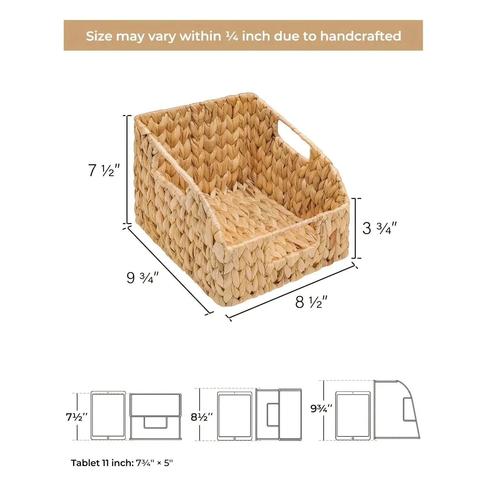 Wicker Baskets - Storage Natural 2 Pack by House Of Avana