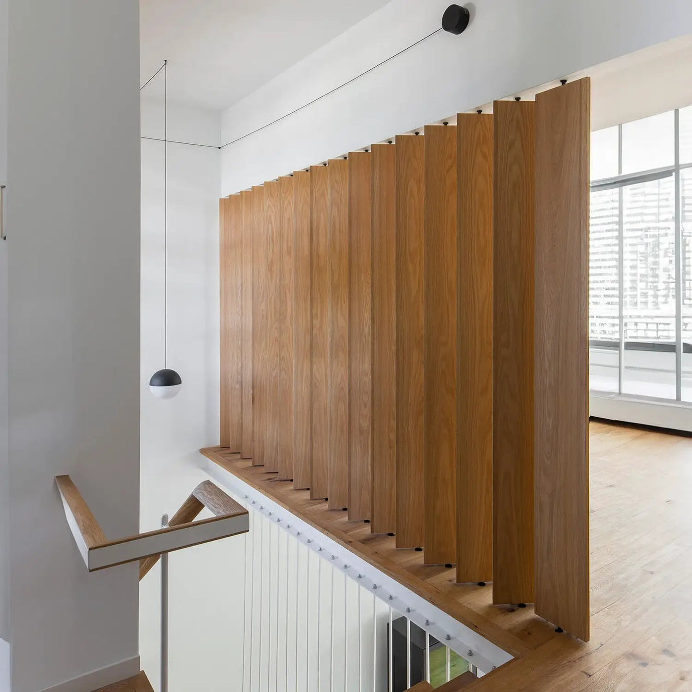 Wood Slat Room Divider by andor willow