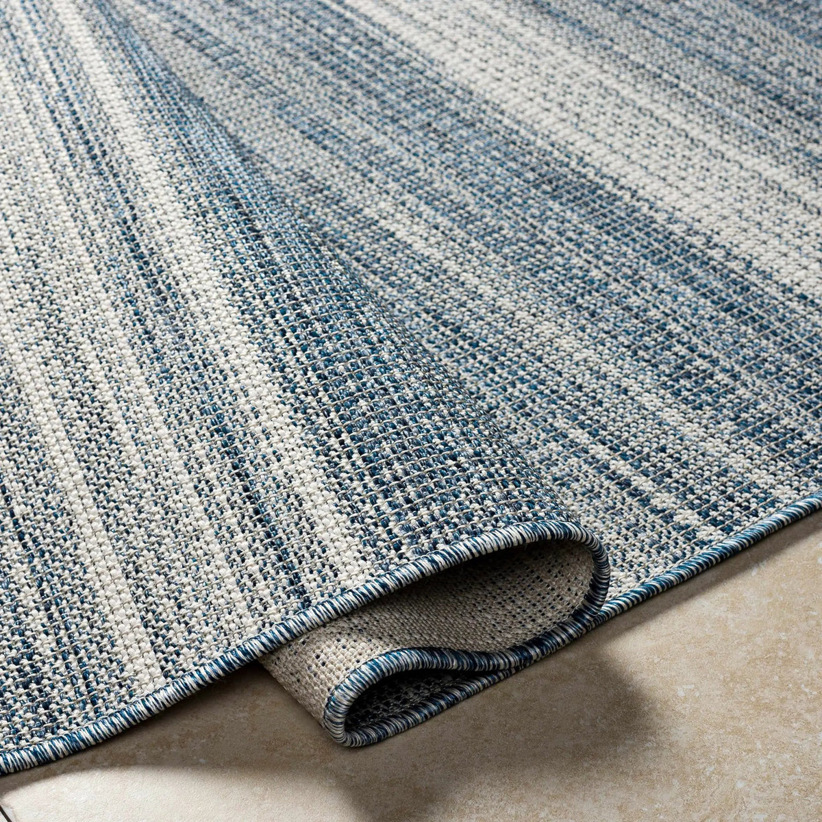 Kris Navy Outdoor Area Rug - Clearance, photo 8 of 9