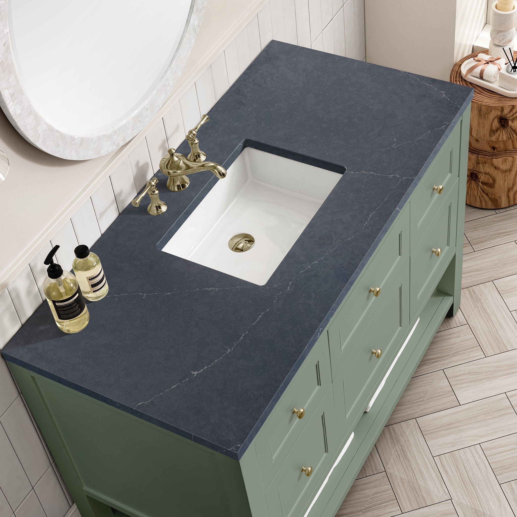 James Martin Breckenridge 48" Single Bathroom Vanity, Smokey Celadon, view 32