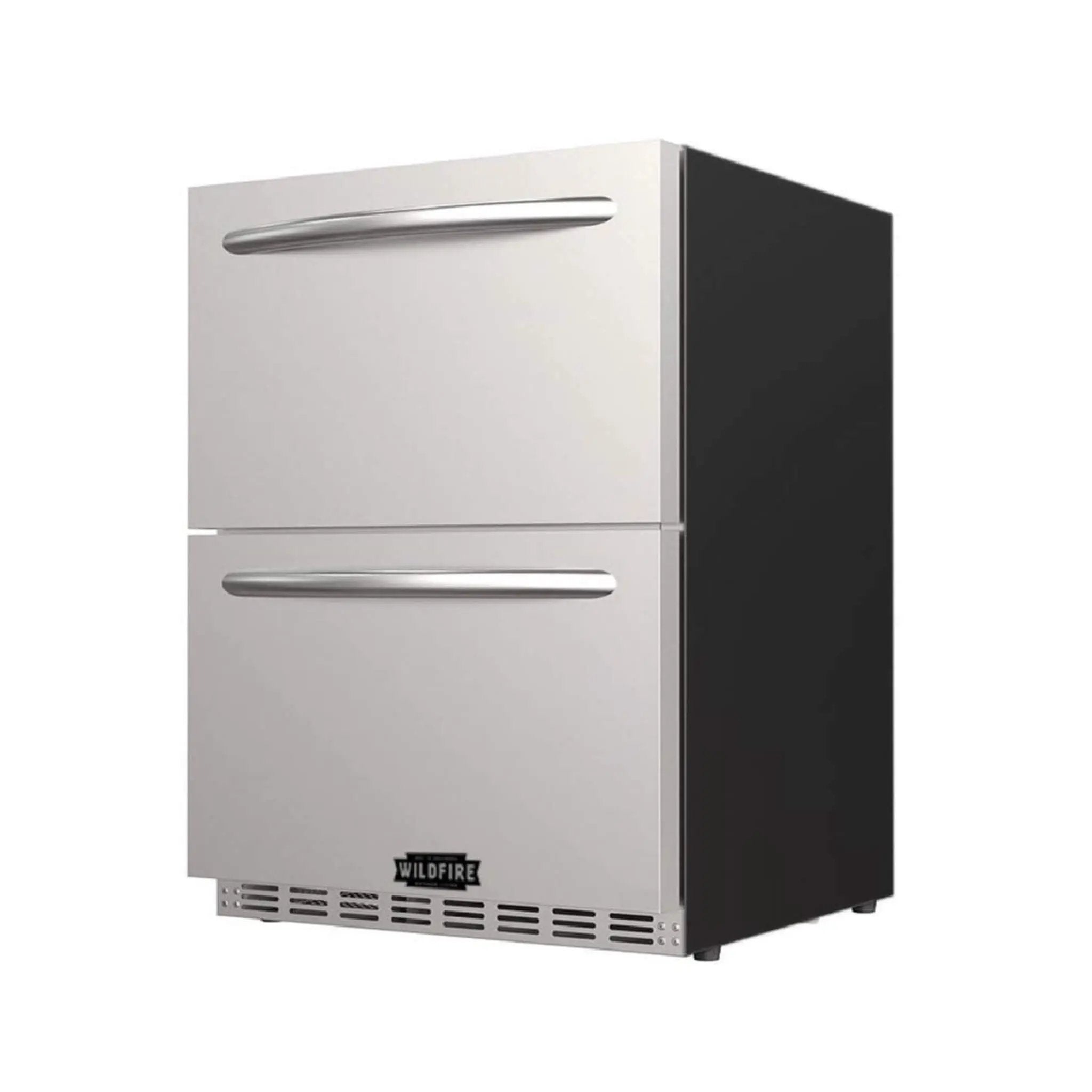Wildfire Outdoor Living 24-Inch Dual Drawer Door Stainless Steel Outdoor Kitchen Fridge With 5.3 Cubic Feet Capacity [WFRDD24] (SAK50832) by SAKSBY WHOLESALE