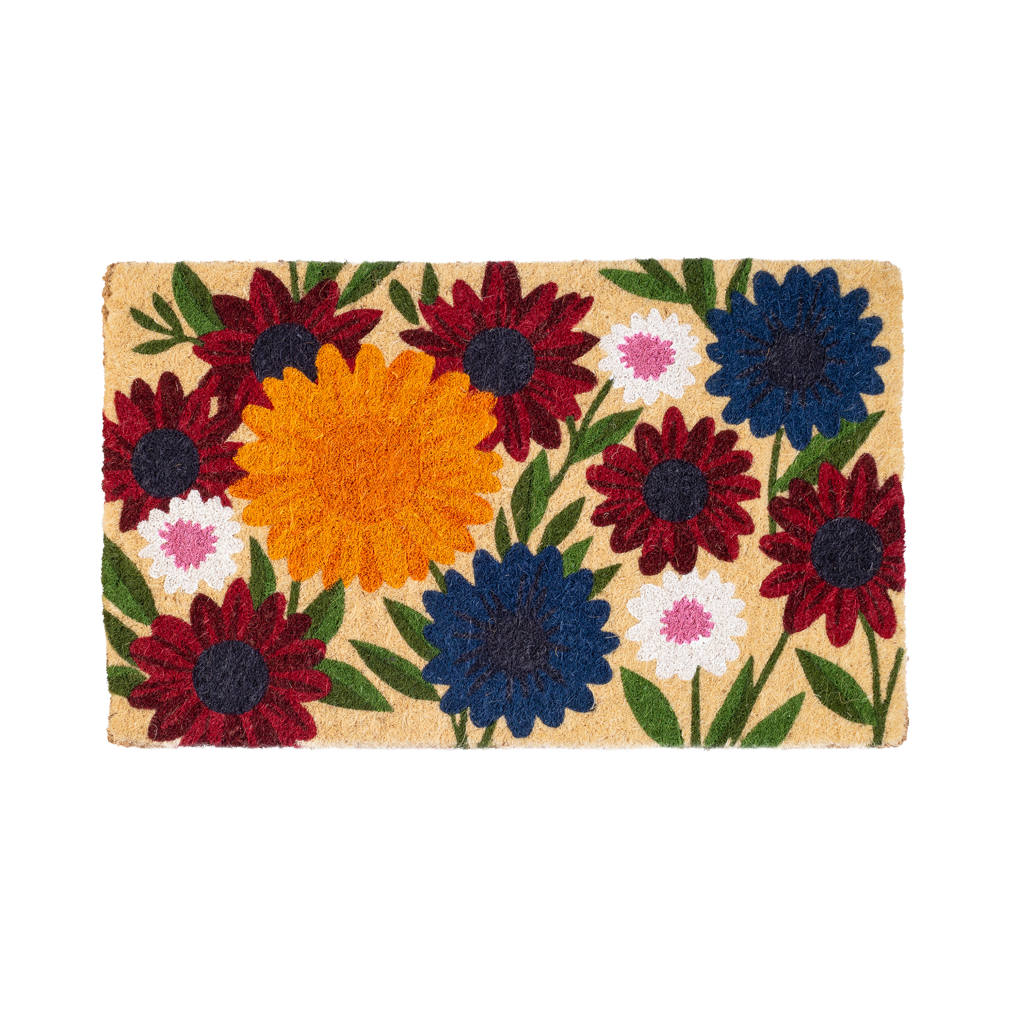 Wildflower Garden Coir Doormat by Fab Habitat