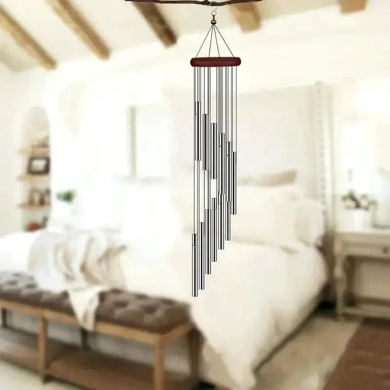 Wind Chimes - Golden Metal Aluminum by House Of Avana