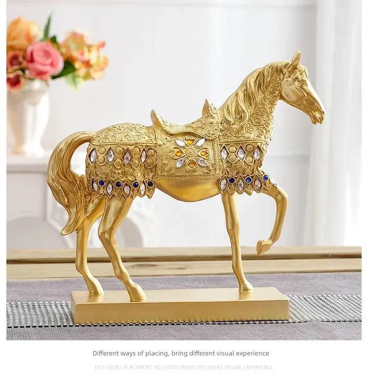 Decorative Horse Wine Bottle Holder Sculpture in Antique Silver by House Of Avana