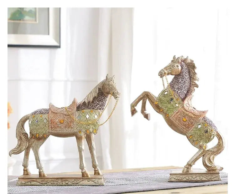 Decorative Horse Wine Bottle Holder Sculpture in Antique Silver by House Of Avana