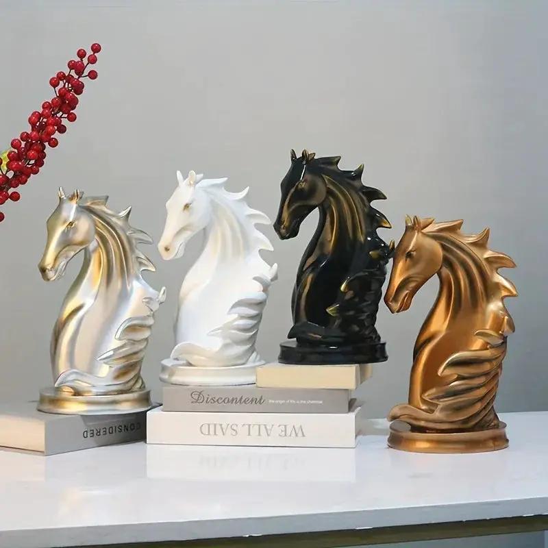 Wine Rack - Modern Horse Head Wooden by House Of Avana