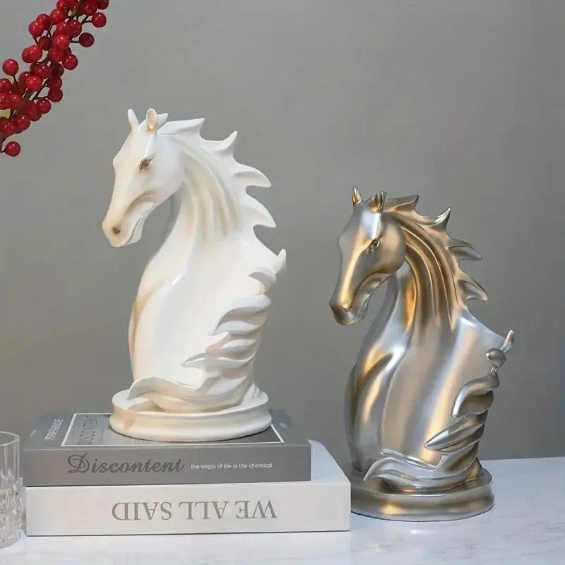 Wine Rack - Modern Horse Head Wooden by House Of Avana