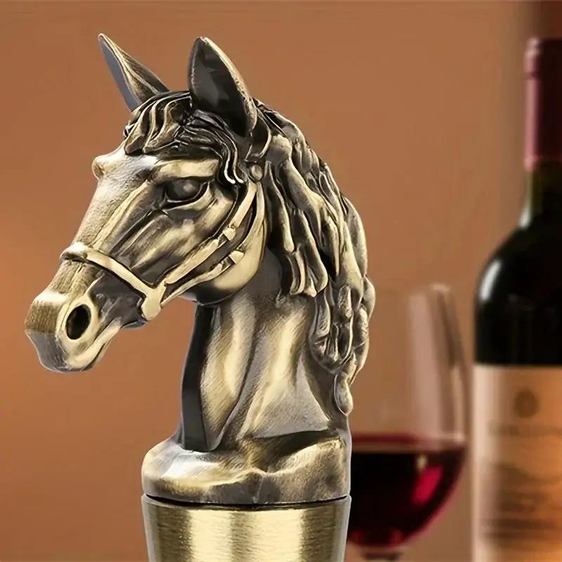Wine Stopper - Metal Horse Head Champagne by House Of Avana