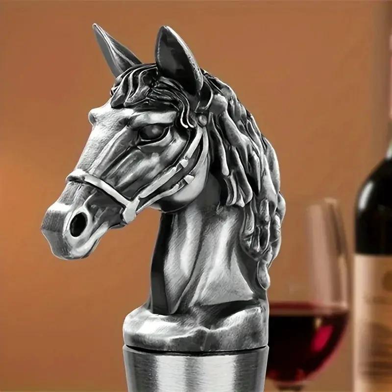 Wine Stopper - Metal Horse Head Champagne by House Of Avana