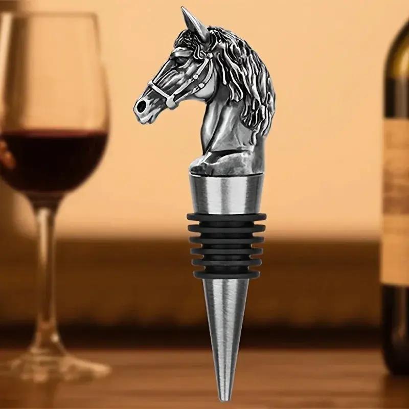 Wine Stopper - Metal Horse Head Champagne by House Of Avana
