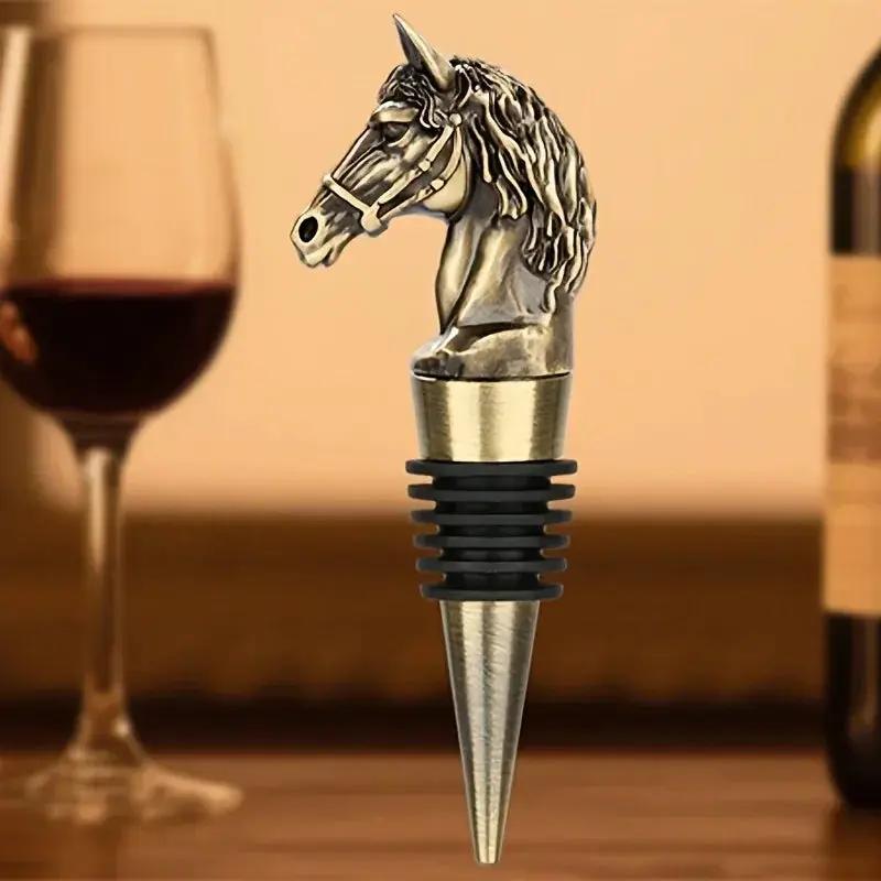 Wine Stopper - Metal Horse Head Champagne by House Of Avana