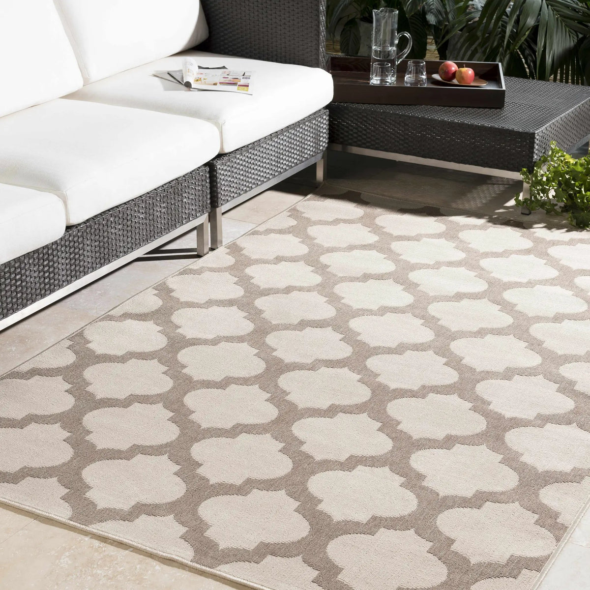 Winterville Outdoor Area Rug - Clearance, installed in a room
