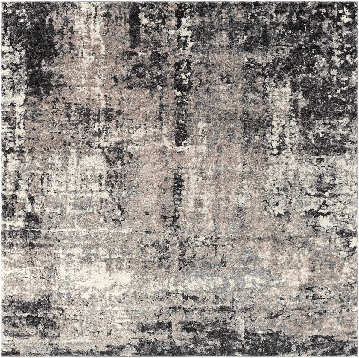 Witchford Abstract Charcoal Thick Rug, photo 3 of 7
