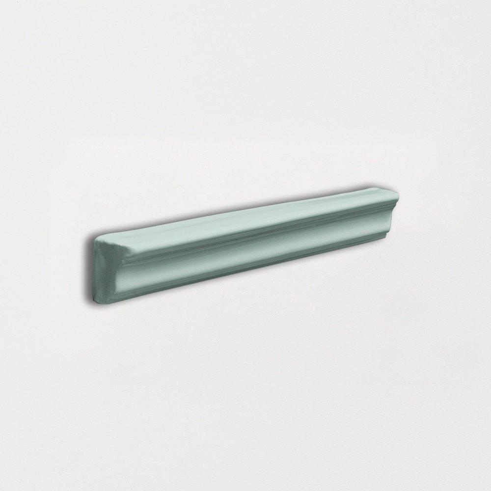 Sage Glossy Finish Trim Ceramic Moldings 1x6 Ceramic Glossy 2x6 Moldings