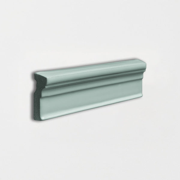 Sage Glossy Ogee Trim Ceramic Moldings 2x6