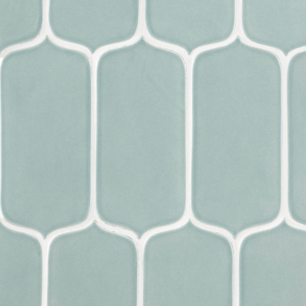 Sage Glossy Tear Field Ceramic Tiles 3 5/8x8 Ceramic Glossy 4x8 Tiles — 2