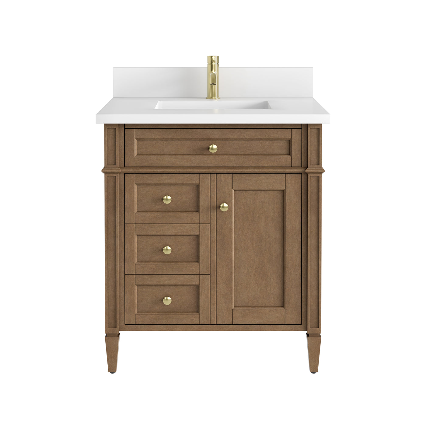 James Martin Brittany 30" Single Bathroom Vanity, Pecan, view 37
