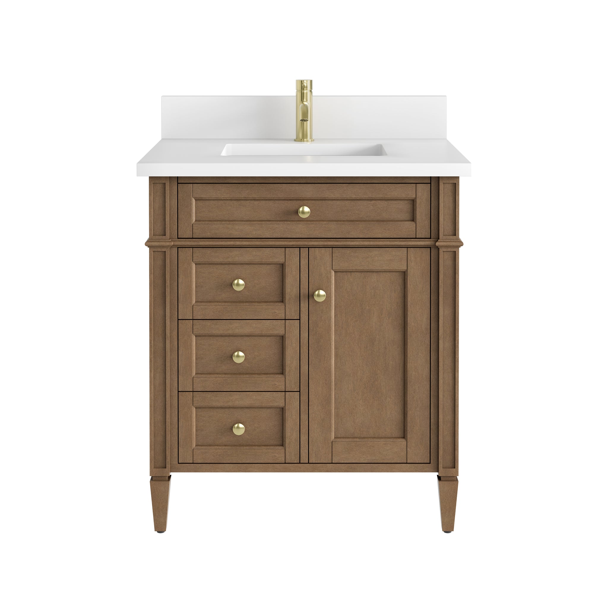 James Martin Brittany 30" Single Bathroom Vanity, Pecan, view 37