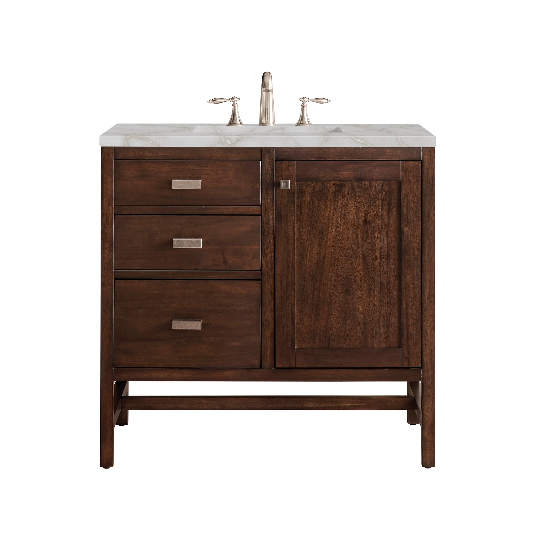 James Martin Addison 36" Single Bathroom Vanity, Mid-Century Acacia, view 38