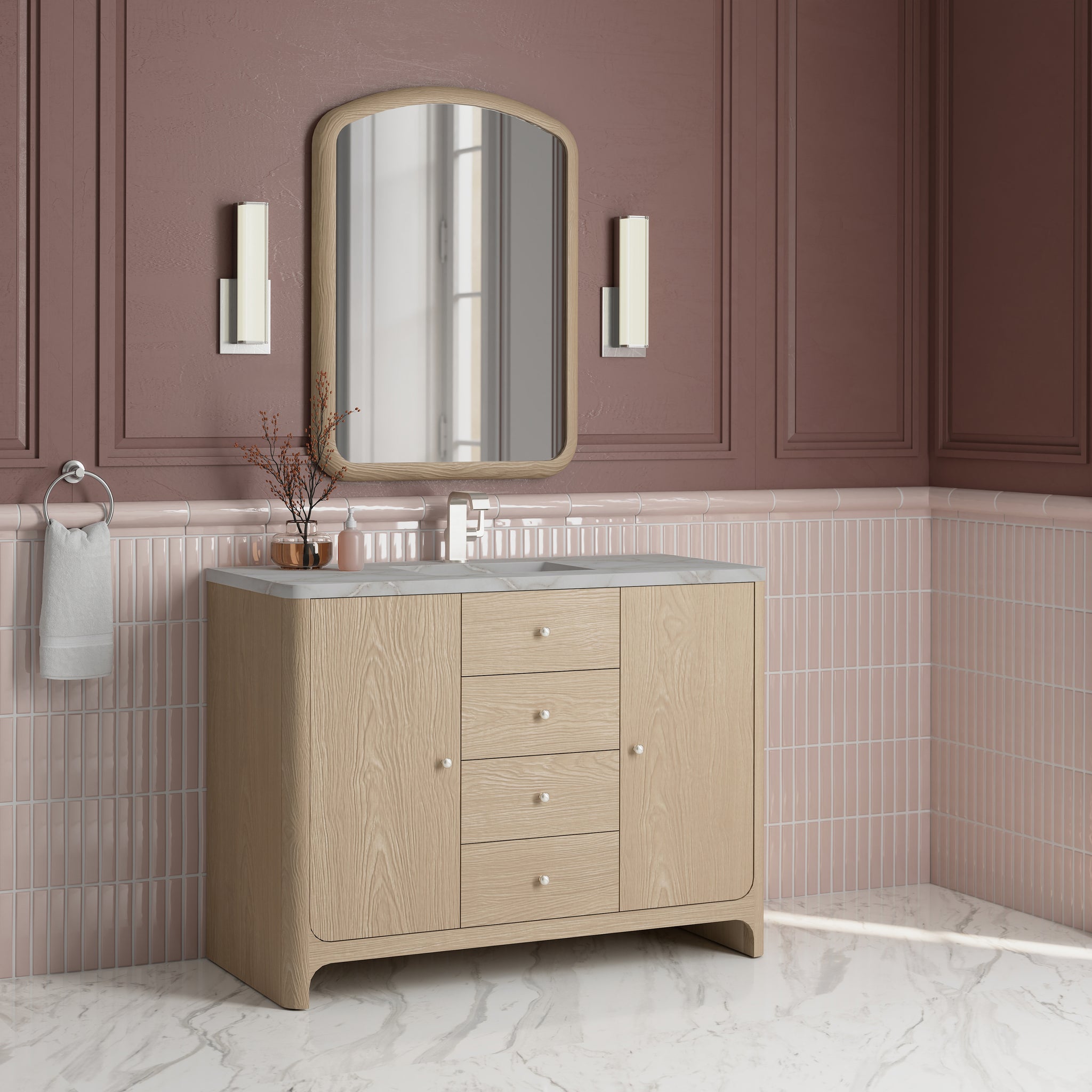 James Martin Gracyn 48" Single Bathroom Vanity, Coastal Driftwood, view 39